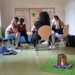 Reflexion in der Teamsitzung zur Pädagogischen Qualitätsbegleitung im BRK-Kinderhaus